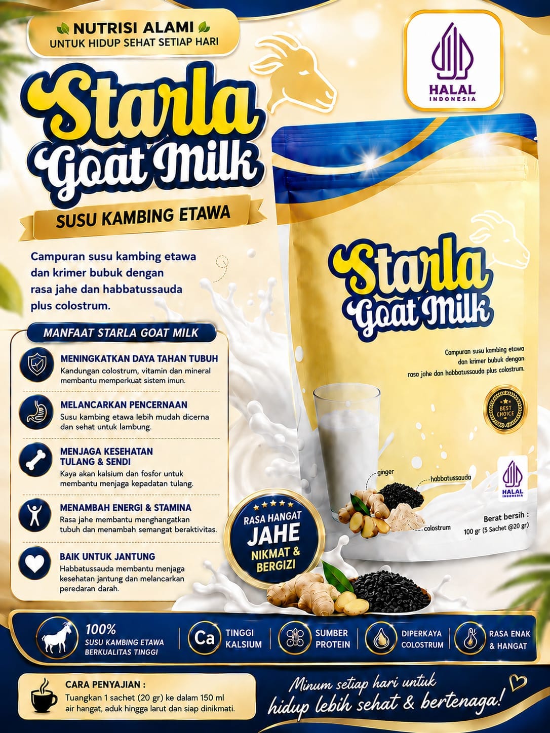 Starla Goat Milk Susu Kambing Etawa